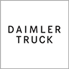 Black text DAIMLER TRUCK in all capitals, centred on a plain white square background.