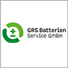 GRS Batterien Service GmbH logo with a green circular arrow and a battery symbol, next to black and grey company text on a white background.