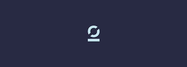 A light blue circular arrow icon above a horizontal bar on a dark blue background.