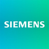 White SIEMENS text centred on a blue-green gradient background.